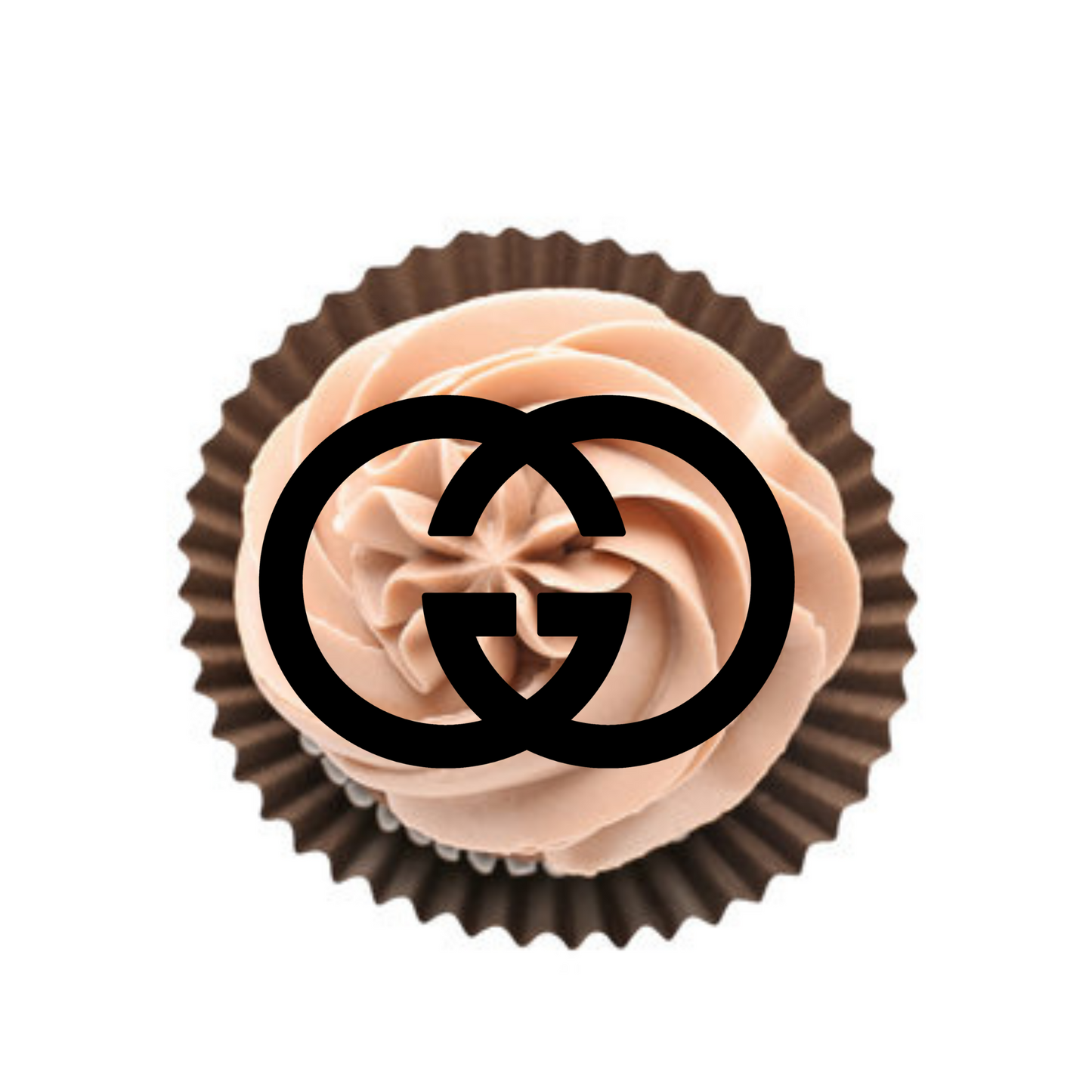Cupcake face topper « Marque de luxe » (lot de 10)