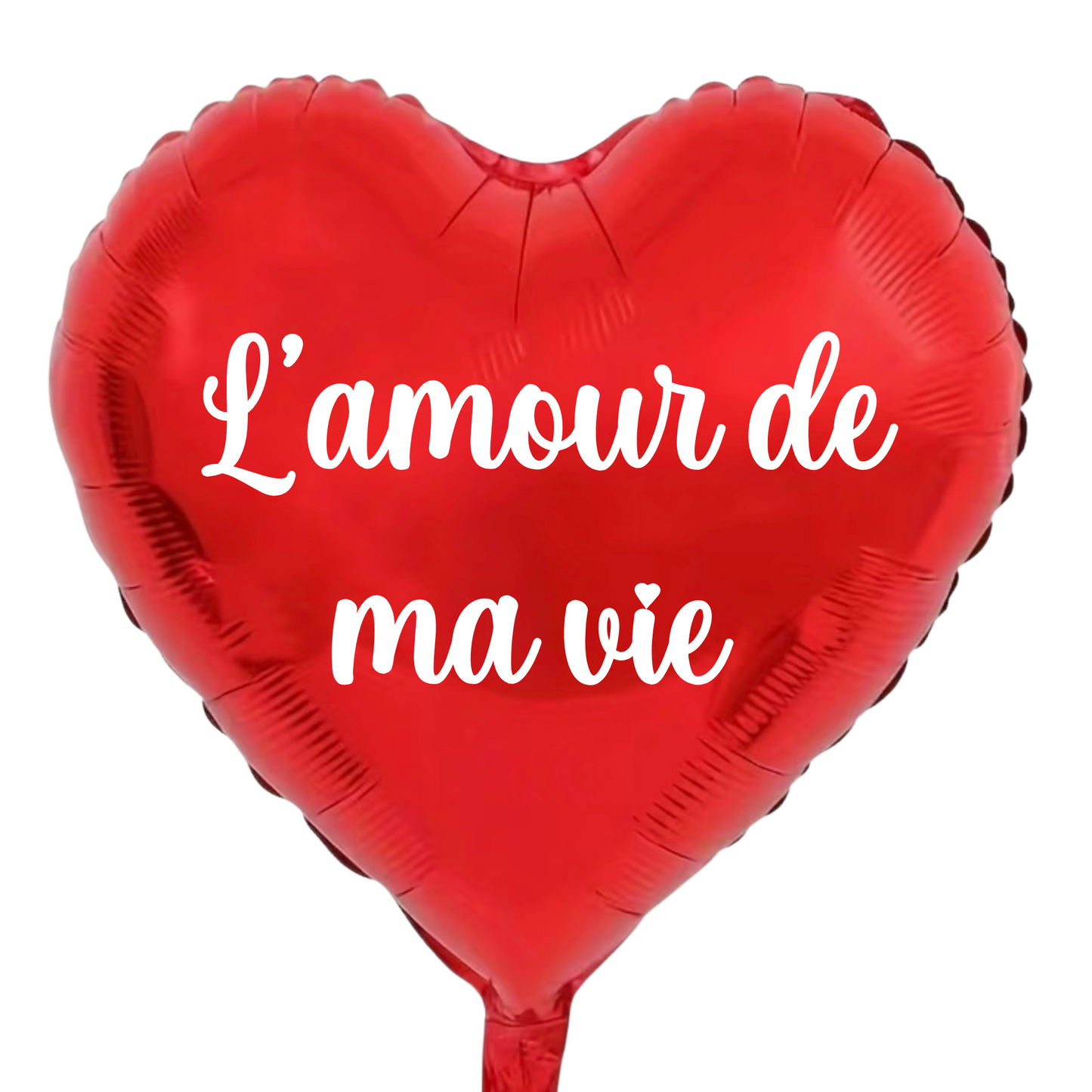 Ballon cœur métallique 80 cm – Émotion en Grand Format