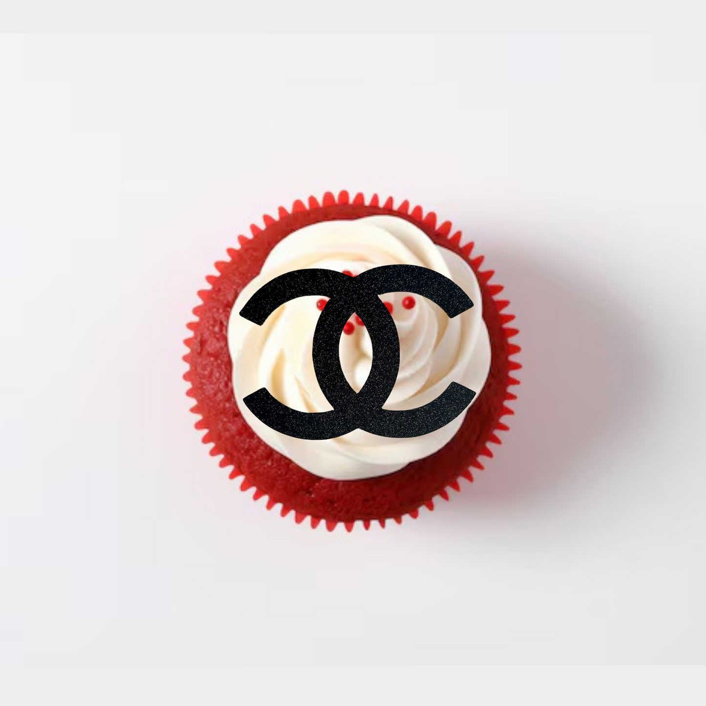 Cupcake face topper « Marque de luxe » (lot de 10)
