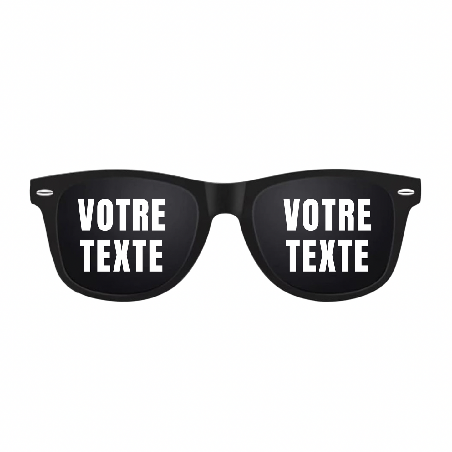 LUNETTES RECTANGLE À MESSAGES — ÉDITION HOMME
