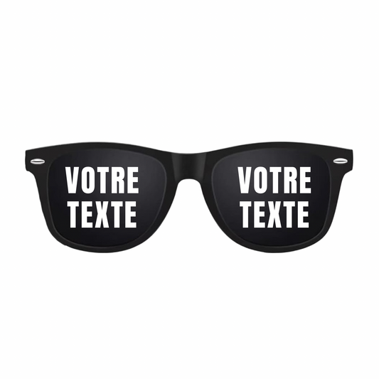 LUNETTES RECTANGLE À MESSAGES — ÉDITION HOMME