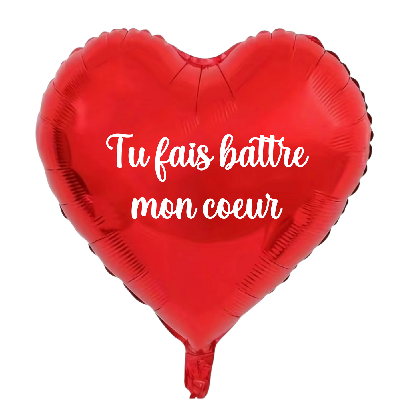 Ballon cœur métallique 80 cm – Émotion en Grand Format