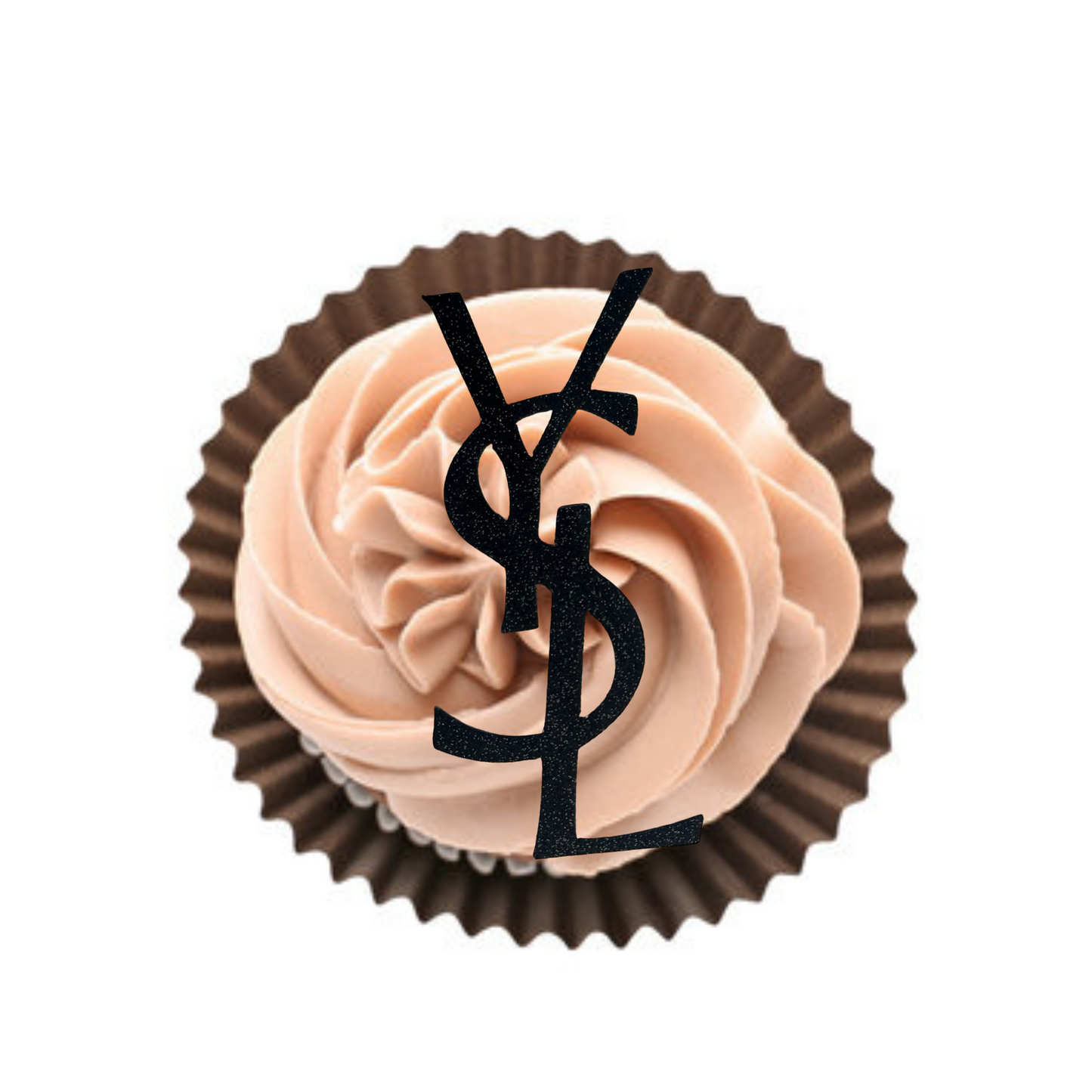 Cupcake face topper « Marque de luxe » (lot de 10)