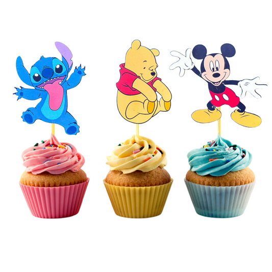 Cupcake topper « Thème au choix » (lot de 10)