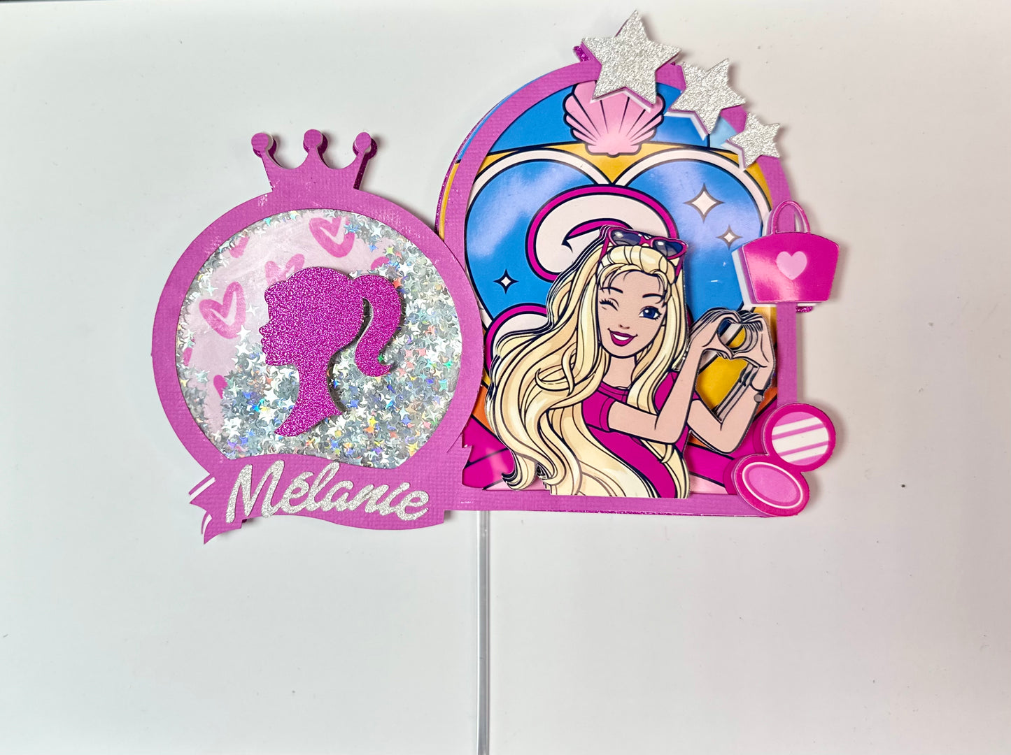 Cake Topper 3D Barbie — Le charme éclatant pour une fête inoubliable